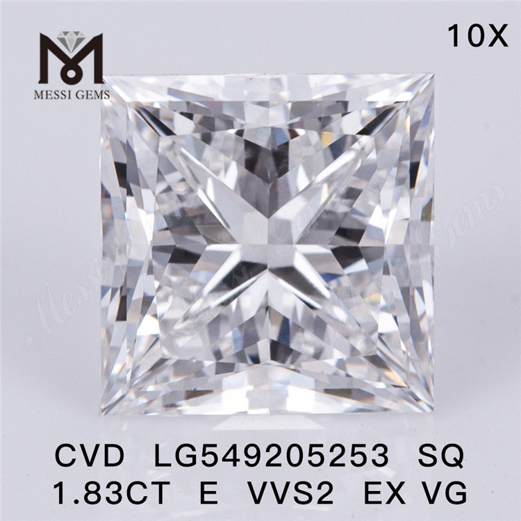 1,83 ct SQ taglio E VVS2 EX VG diamanti fabbricati costano prezzo all'ingrosso in vendita