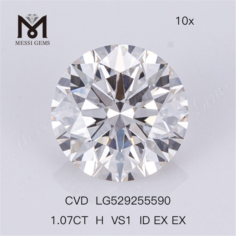 1.07ct H VS Lab Diamond ID RD Cheap Loose Lab Diamond all\'ingrosso