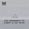 3.53CT G cvd lab diamond Diamanti artificiali sciolti a forma di cuscino in stock