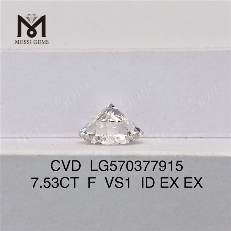 7.53CT F VS1 ID EX EX prezzo diamante coltivato in laboratorio CVD LG570377915