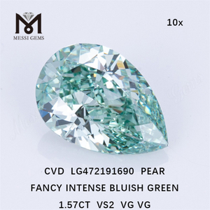 1.57CT VS2 Diamanti sintetici sciolti blu CVD Green Lab Grown Diamonds all'ingrosso LG472191690