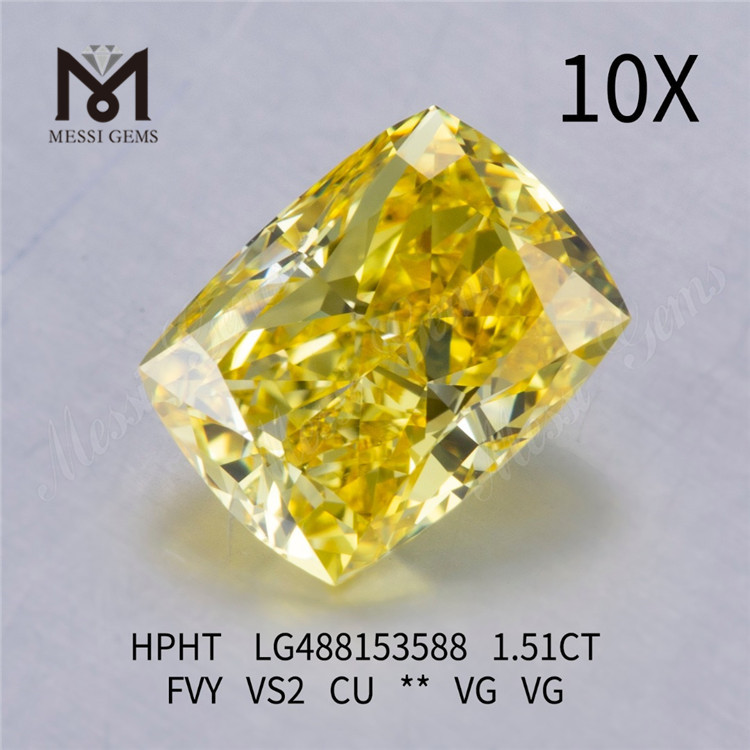 1.51CT FVY VS2 CU VG VG diamante da laboratorio HPHT LG488153588