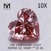 1.51CT FIOPINK SI1 HEART VG VG diamanti creati in laboratorio all\'ingrosso CVD LG485145450