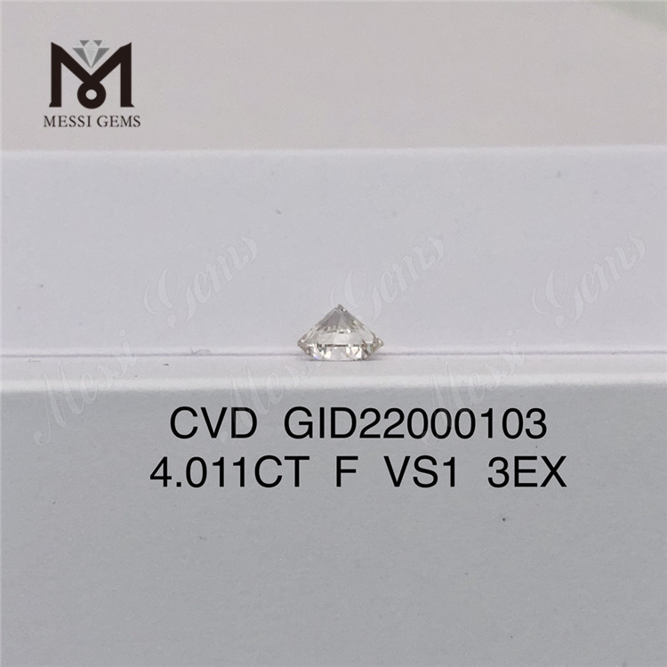 4.011ct CVD F VS1 3EX diamante sintetico prezzo per carato