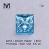Diamante Princess FIGB VS1 EX VG da 1,15 ct CVD LG506176432 coltivato in laboratorio