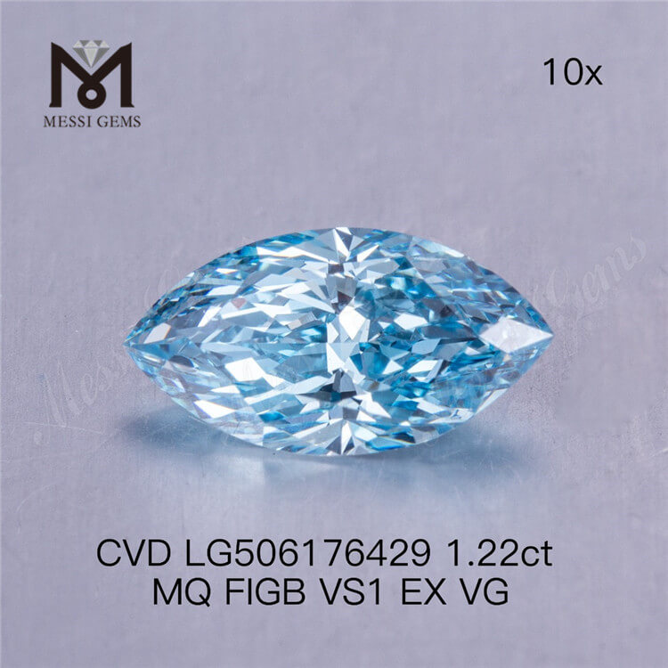 Diamante sintetico blu da 1,22 ct VS1 Diamante da laboratorio IGI