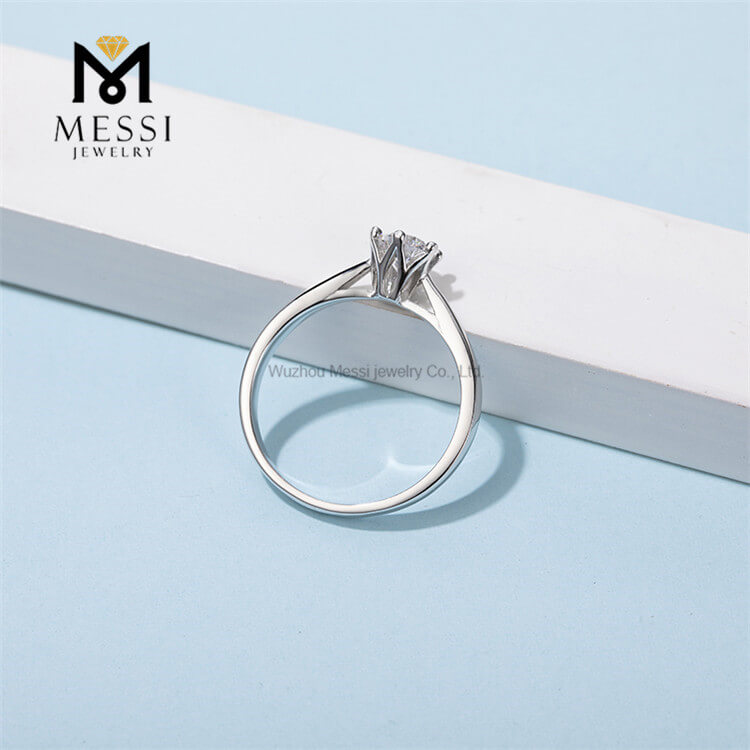 Anello eternità moissanite in argento 925 coppia di alta qualità a prezzo intero