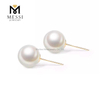 Eleganti orecchini di perle da sposa in oro 18 carati da 4-5 mm per matrimoni
