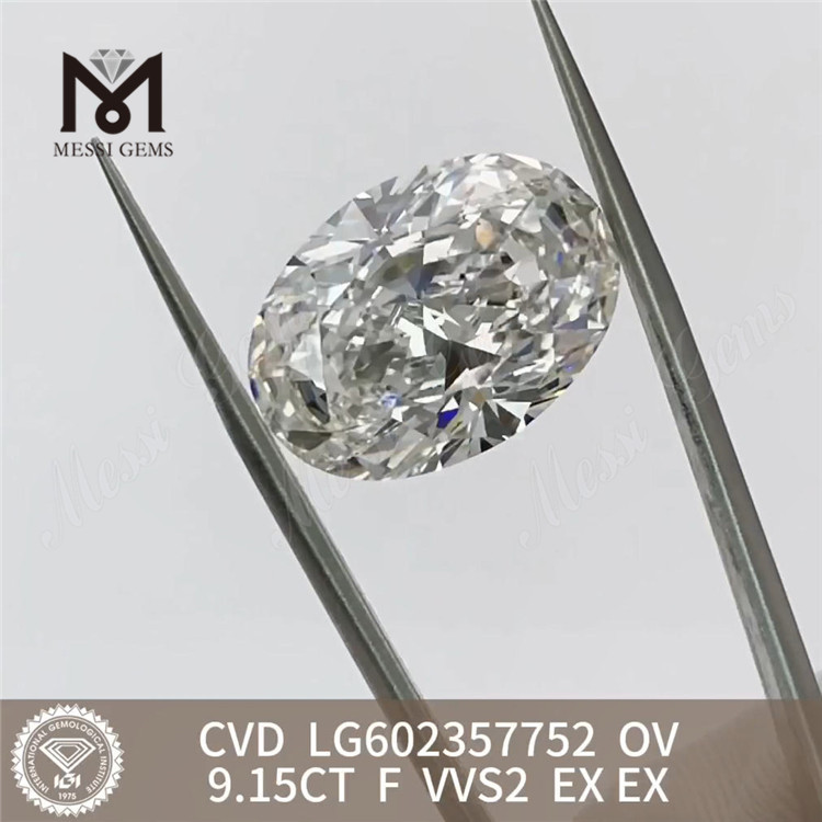 9.15CT F VVS2 EX EX diamanti creati in laboratorio cvd OV LG602357752