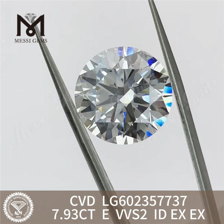 7.93CT E VVS2 ID EX EX diamante cvd online Brillantezza e Bellezza LG602357737