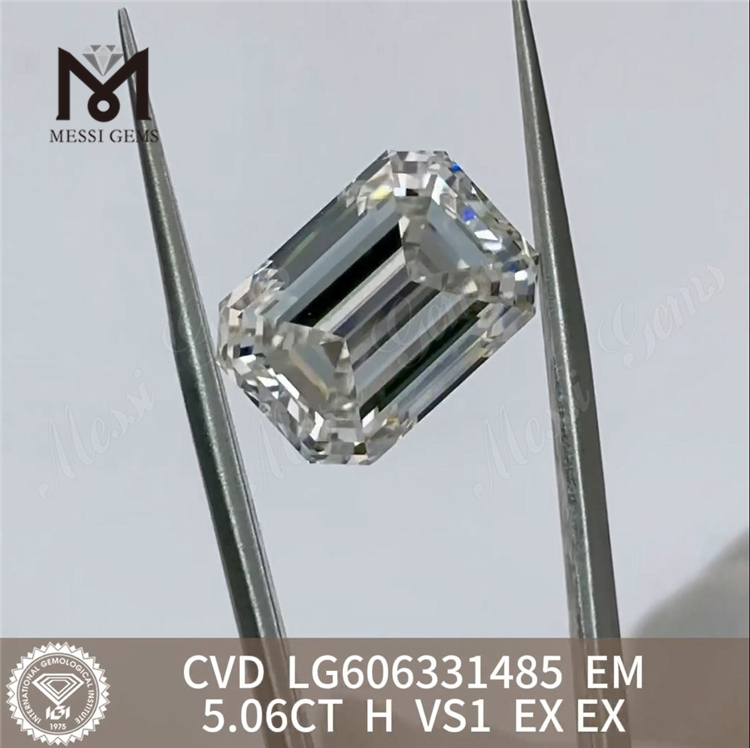 5.06CT EM H VS1 diamanti creati in laboratorio a prezzi accessibili Lusso sostenibile certificato IGI丨Messigems CVD LG606331485