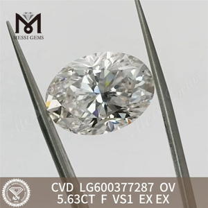 5.63CT F VS1 Ovale IGI Acquista diamanti creati in laboratorio online Brillantezza oltre l'immaginazione丨Messigems LG600377287