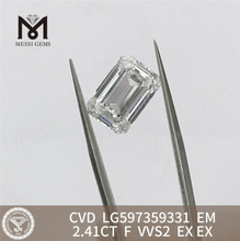 2.41CT F VVS2 EM Lab Grown Diamond Economico Brillantezza oltre l'immaginazione丨Messigems CVD LG597359331 