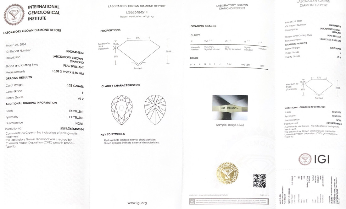 Diamanti certificati vs2 igi