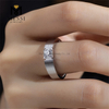 Fedi nuziali con diamanti Lab in oro bianco 18 carati da 6,0 g 19# per lui Un simbolo di amore e impegno