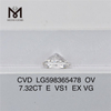 7.32CT E VS1 EX VG OV cvd diamante online LG598365478丨Messigems