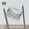 7.96CT E VVS2 taglio smeraldo il laboratorio di diamanti CVD LG611368823丨Messigems \t