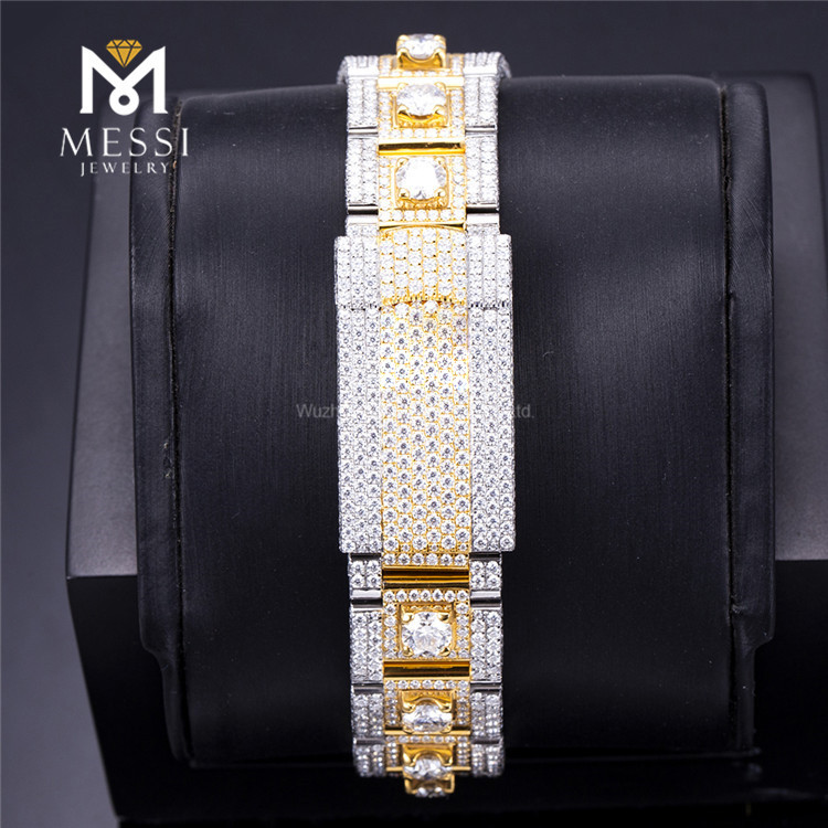 orologi in oro bianco moissanite economici