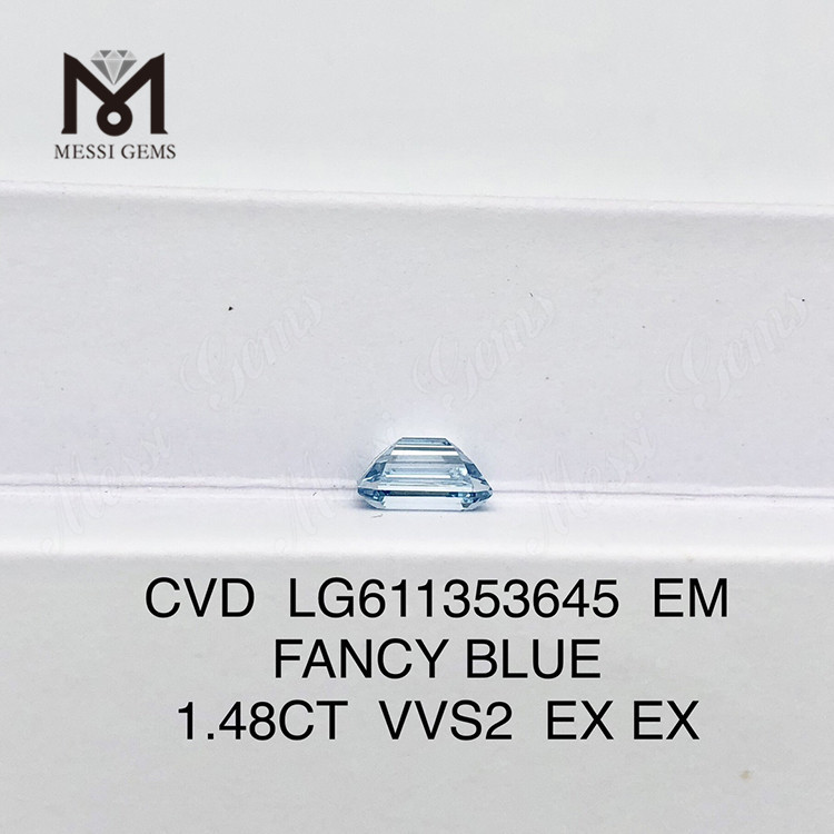 1.48CT VVS2 EM FANCY BLUE CVD diamante online LG611353645丨Messigems 