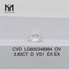 3.83CT D VS1 OVAL CVD Diamanti certificati IGI Bulk Brilliance丨Messigems LG605348984