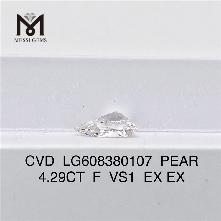 Diamanti certificati IGI da 4,29 CT F VS1 PEAR IGI Valore eccellente CVD LG608380107丨Messigems