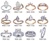 anello di fidanzamento gioielli personalizzati Anello in oro 14 carati con diamanti a taglio marquise di grandi carati