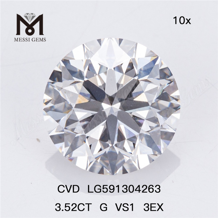 Diamanti CVD 3.52CT G VS1 3EX: la tua fonte affidabile per ordini all'ingrosso LG591304263丨Messigems