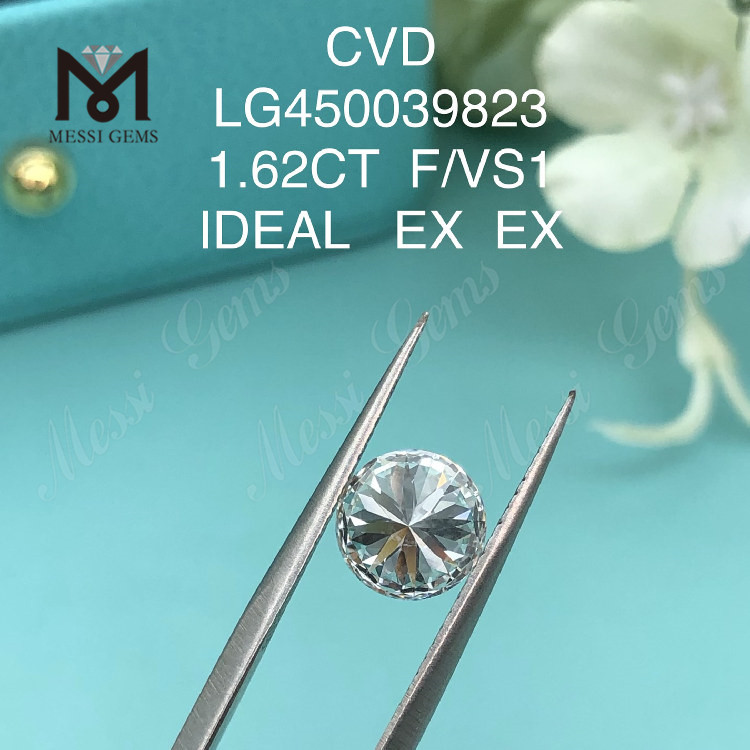 1.62 carati F VS1 Taglio RD laboratorio creato diamante CVD