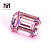 Prezzo di fabbrica 1 carato 6.5x5mm rosa VVS Moissanite pietra Taglio smeraldo per la creazione di gioielli