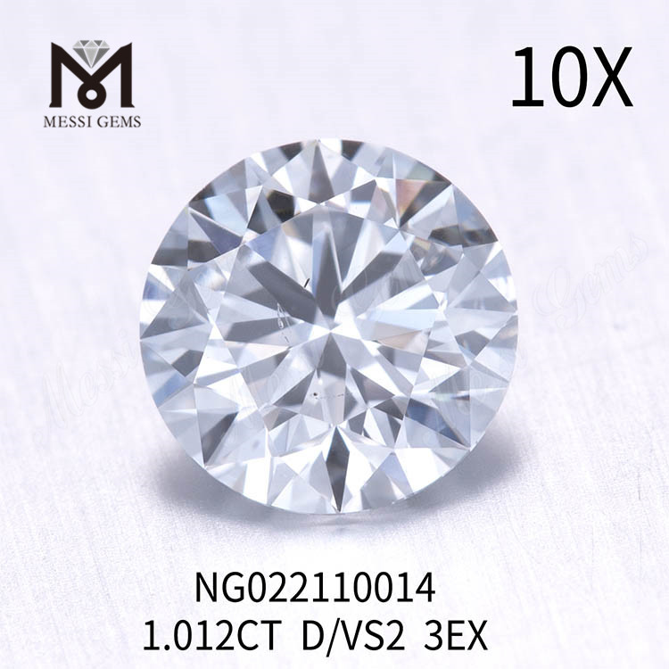 D Color 1.012ct EX CUT Diamanti all'ingrosso coltivati ​​in laboratorio sfusi VS2