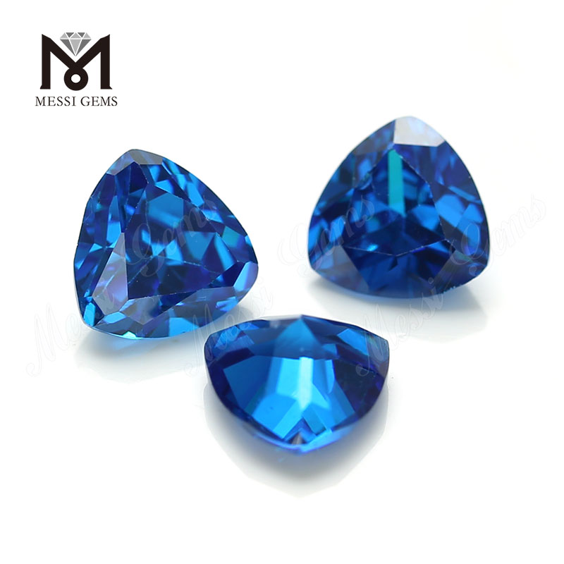 Trilioni di alta qualità Forma 8 * 8mm Topazio blu CZ Cubic Zirconia Stone Prezzo