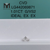 1,01 carati G VS2 Diamanti rotondi BRILLANTI IDEALI creati in laboratorio