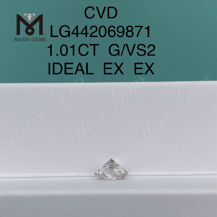 1,01 carati G VS2 Diamanti rotondi BRILLANTI IDEALI creati in laboratorio