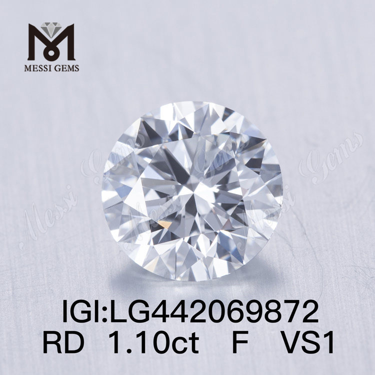 1,01 carati F VS1 Diamanti rotondi IDEAL economici creati in laboratorio