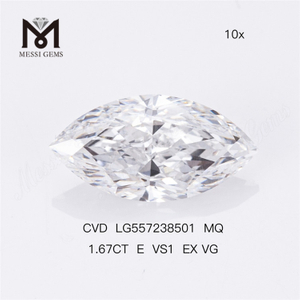 1.67CT E VS1 EX VG marquise lab diamante prezzo di fabbrica di alta qualità