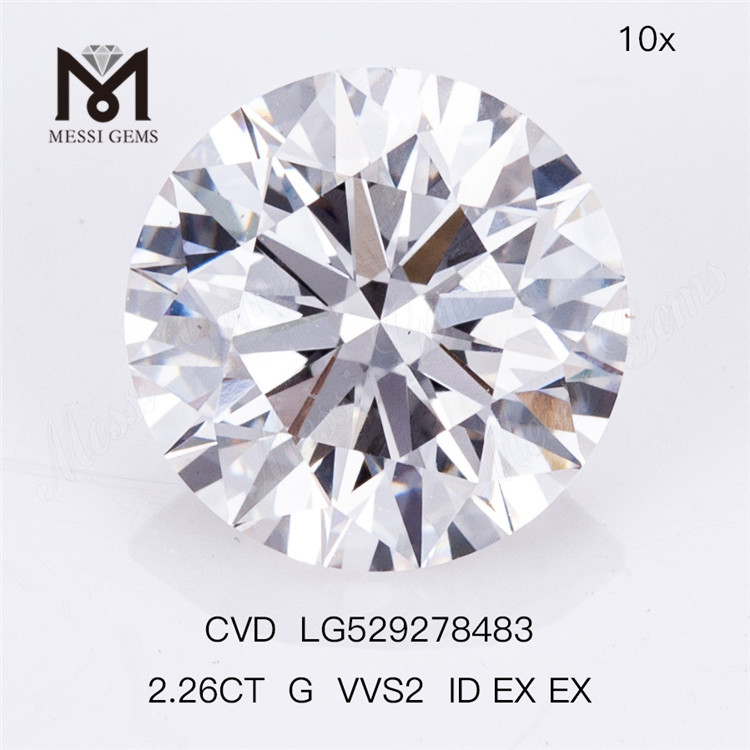 2.26CT G VVS rd lab diamanti cvd diamante all'ingrosso