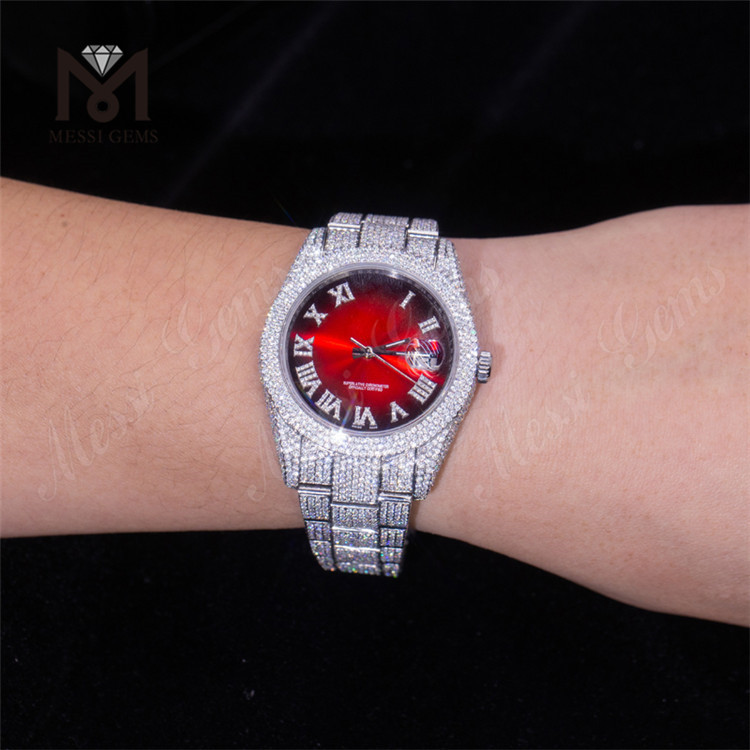orologio da uomo in moissanite
