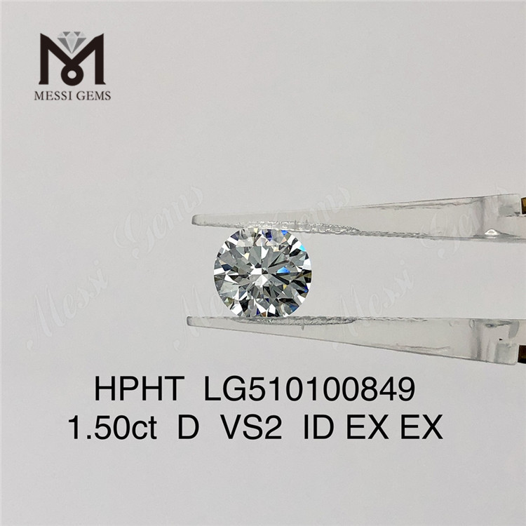 1.50CT D VS hpht diamante EX laboratorio diamanti prezzo di fabbrica