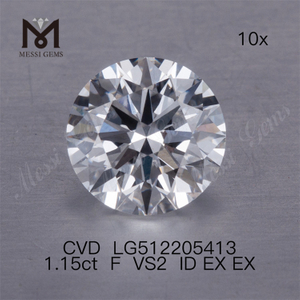 Diamanti artificiali da 1,15 ct F VS cvd IF diamante da laboratorio 3EX Prezzo all'ingrosso