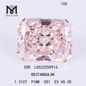 1.21CT RETTANGOLARE ROSA VS1 EX VG VS CVD diamanti rosa cresciuti in laboratorio LG522250916