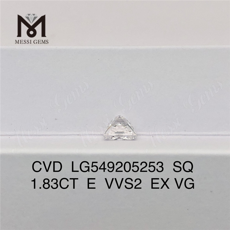 1,83 ct SQ taglio E VVS2 EX VG diamanti fabbricati costano prezzo all'ingrosso in vendita