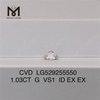 1.03CT G VS1 Loose Lab Diamond Sale ID EX EX Diamanti coltivati ​​in laboratorio all\'ingrosso 
