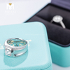 14K 18k Prong Setting anello da uomo con diamante da laboratorio per matrimonio 