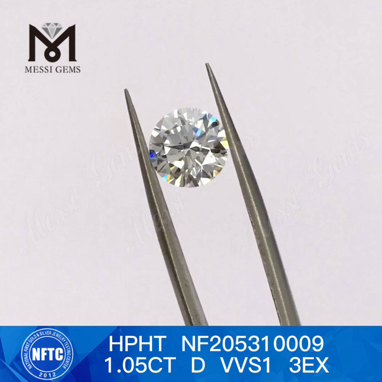 1.05CT D VVS1 3EX Prezzo di fabbrica del diamante da laboratorio brillante rotondo sciolto 