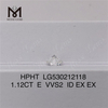 1.12ct E VVS2 ID EX EX Diamante sintetico tondo EX Gemma sciolta
