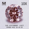 1.01CT FIPINK VVS2 diamanti creati in laboratorio all\'ingrosso CVD LG371986897