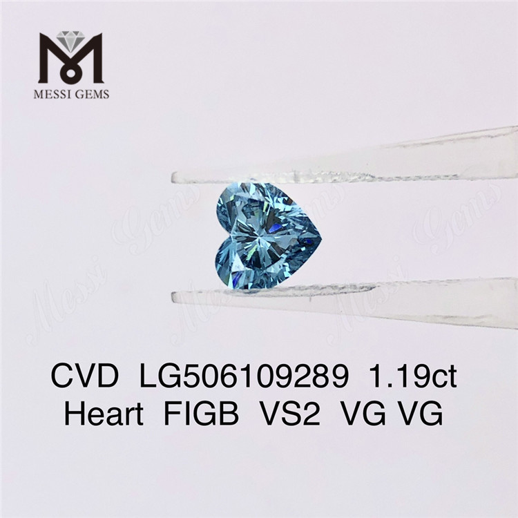 1.19ct Cuore FIGB VS2 VG Diamanti colorati sintetici VG CVD LG506109289