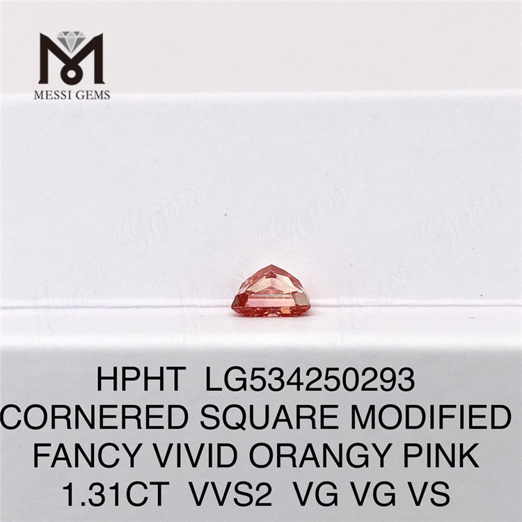 Diamanti da laboratorio quadrati da 1,31 ct Diamanti da laboratorio sciolti rosa HPHT LG534250293