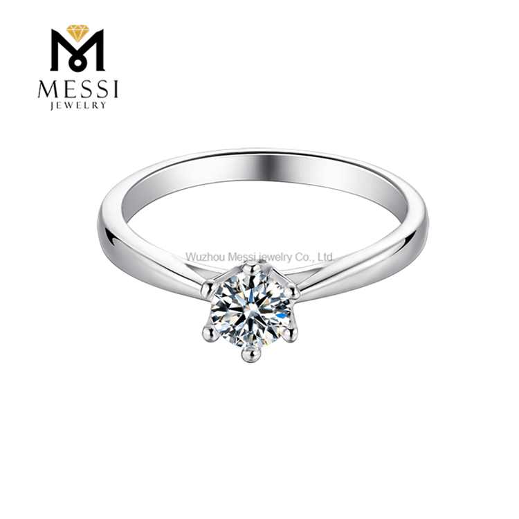 Anello eternità moissanite in argento 925 coppia di alta qualità a prezzo intero