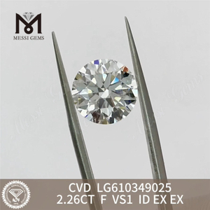 2.26CT F VS1 Lab Grown Perfection Diamanti artificiali in vendita Esplora丨Messigems CVD LG610349025